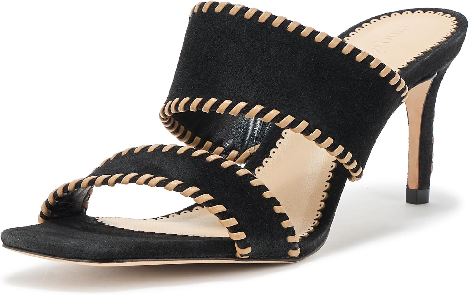 womens  Whipstitch SandalHeeled Sandal