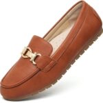 Loafers for Women Casual Moccasins Women's Comfortable & Lightweight Penny Loafers Slip On Flat Shoes