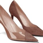 Womens Pointed Toe High Heels Pumps Patent Suede Stiletto Heel Slip on Office  Wedding Dress Shoes